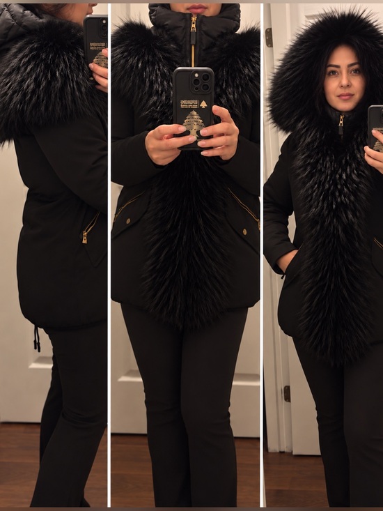 RUDSAK Jackets & Blazers - Rudsak Luxurious Black Fur-Trimmed Winter Coat retail 1400$